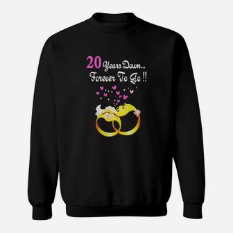 20 Years Anniversary Gift 20th Wedding Married Couples Shirt Sweatshirt | Seseable CA