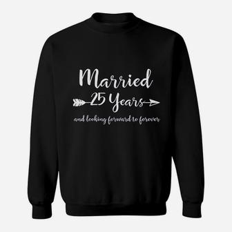 25th Wedding Anniversary Gifts For Him Her Couples Sweat Shirt - Seseable