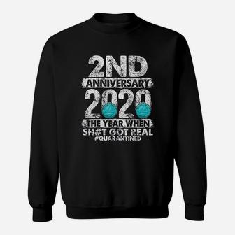 2nd Anniversary Together Since 2018 Couple Sweat Shirt - Seseable