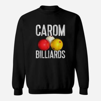 3-cushion Billiard Balls - Shirt For Straight Rail Carom Sweat Shirt - Seseable