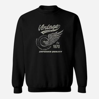 40th 50th Birthday Various Years Vintage Retro Motorcycle Sweat Shirt - Seseable