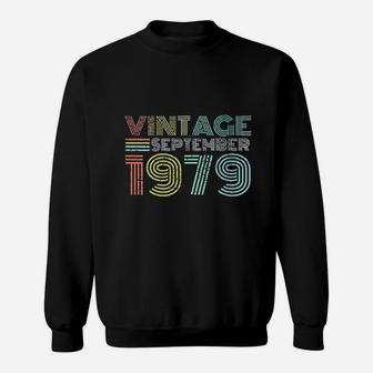 42nd Birthday Gift Vintage September 1979 Forty Years Old Sweat Shirt - Seseable