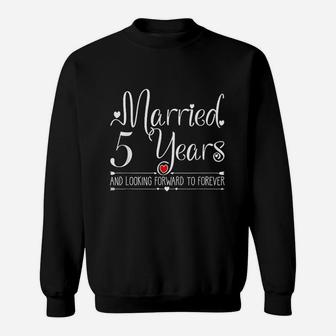 5 Years Wedding Anniversary Gifts For Wife, Husband, Couples Sweat Shirt - Seseable