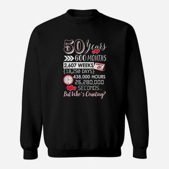 50th Wedding Anniversary Gift For Couple 50 Year Anniversary Sweat Shirt - Seseable