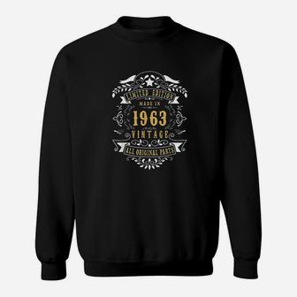 59 Years Old Made Born In 1963 Vintage 59th Birthday Gift Sweat Shirt - Seseable