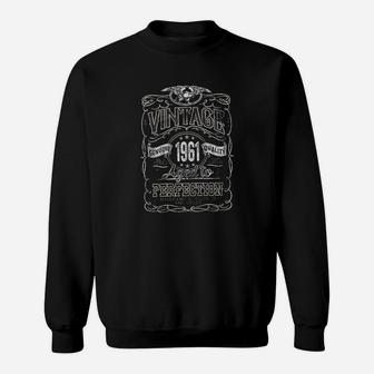60th Birthday Gift Vintage 1961 Aged To Perfection Sweat Shirt - Seseable