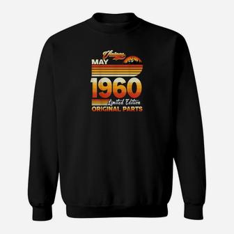 61 Jahre Alt Retro Vintage Mai 1960 Lustig 61St Birthday Sweatshirt - Seseable