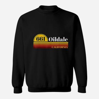 661 Oildale California Vintage Retro Style With Area Code Sweat Shirt - Seseable