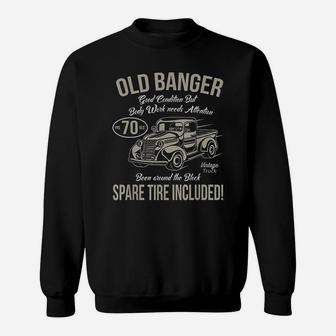 70th Birthday Vintage Old Banger 70 Years Old Gift Sweat Shirt - Seseable