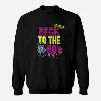 80s Party Theme Party Outfit Costume Vintage Retro Sweat Shirt - Seseable