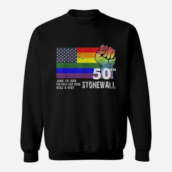 90's Style Stonewall Riots 50th Nyc Gay Pride Lgbt Rights 2019 Sweat Shirt - Seseable