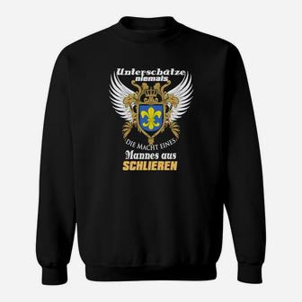 Adler Schild Motiv Sweatshirt Macht eines Mannes aus Schlieren - Seseable