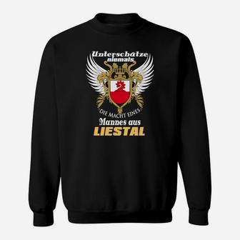 Adler & Wappen Sweatshirt, Macht eines Mannes aus Liestal Design - Seseable