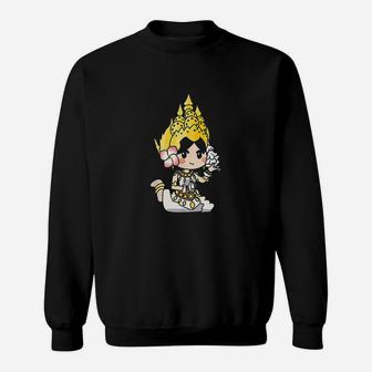Adorable Cambodian Khmer Thai And Lao Apsara Beauty Sweat Shirt - Seseable