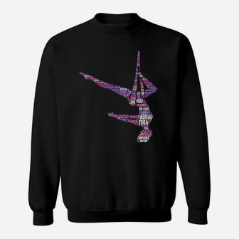 Aerial Yoga Funny Love Lector Teacher Gift Sweat Shirt | Seseable UK