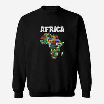 Africa Proud African Country Flags Continent Love Sweatshirt - Seseable