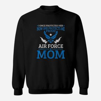 Air Force Mom Pride Us Usaf Daughter Proud Mother Gift Sweat Shirt - Seseable