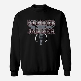 Alabama Rammer Jammer Houndstooth Elephant Tide Football Sweatshirt - Seseable
