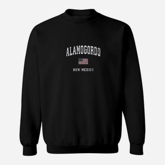 Alamogordo New Mexico Nm Vintage American Flag Sports Design Sweat Shirt - Seseable