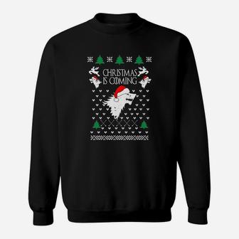 Allntrends Christmas Is Coming House Stark Ugly Xmas Sweat Shirt - Seseable