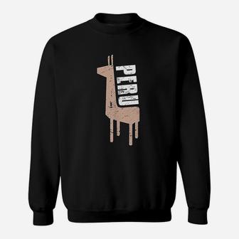 Alpaca | Vintage Distressed Peru Sweat Shirt - Seseable