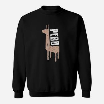 Alpaca Vintage Distressed Peru Sweat Shirt - Seseable