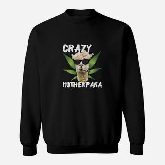 Alpaka Spaß Crazy Motherpaka Sweatshirt - Seseable