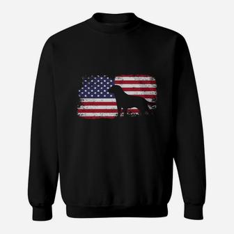 American Flag Labrador Shirt - Usa Flag Labrador Shirt Sweatshirt - Seseable