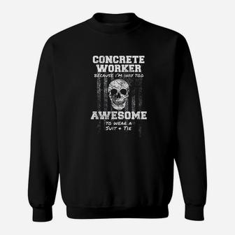 American Funny Concrete Worker Usa Mixer Truck Sweat Shirt - Seseable