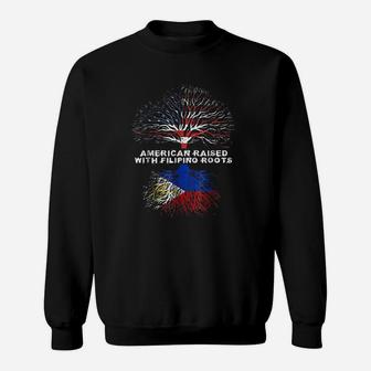 American Raised With Filipino Roots Philippines Sweat Shirt - Seseable