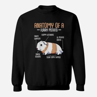Anatomy Of A Furry Potato Guinea Pig Household Pet Animal Sweat Shirt - Seseable