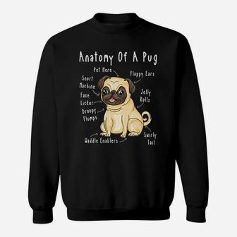 Anatomy Of A Pugs Sweat Shirt - Seseable