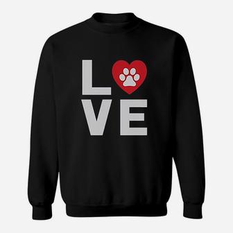 Animal Lover Dog Paw Love Dogs My Best Friend Sweat Shirt - Seseable