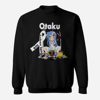Anime-Fan Otaku Sweatshirt, Graphic Tee in Schwarz mit Motiv - Seseable