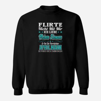 April-Mann Geburtstags-Sweatshirt, Spruch für Flirter Warnung - Seseable