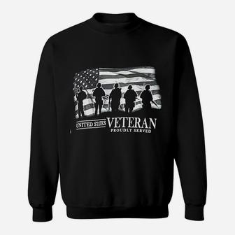 Armed Forces Gear United States Veteran Sweat Shirt - Seseable