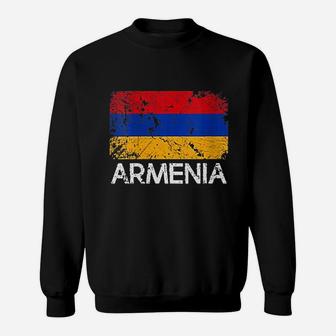 Armenian Flag Vintage Made In Armenia Gift Sweat Shirt - Seseable