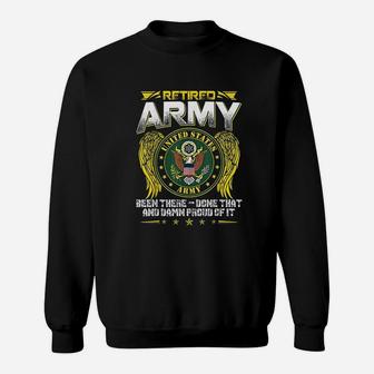 Army Retired Military Us Army Retirement Sweat Shirt - Seseable