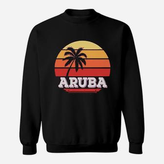 Aruba Vacation Retro Vintage Sweat Shirt - Seseable