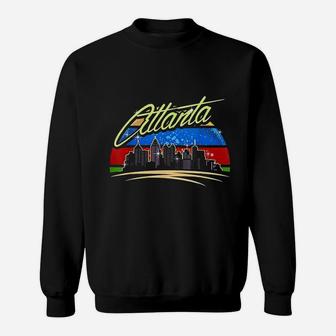 Atlanta City Retro Vintage Sweat Shirt - Seseable