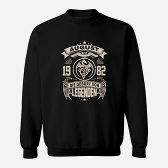 August 1982 Legenden Geburtstag Sweatshirt, Personalisierte Retro Tee - Seseable