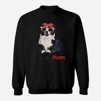 Aussie Mom Dog Pet Lovers Sweat Shirt - Seseable