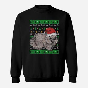 Australia Animal Ugly Christmas Wombat Sweat Shirt - Seseable