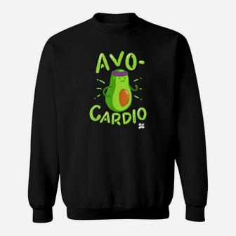 Avocado Gym Lustig Cardio T-Shirt Sport Tshir Sweatshirt - Seseable