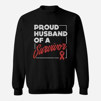 Awareness Support Aneurysm Proud Husband Survivor Sweat Shirt - Seseable