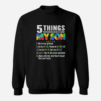 Awareness Support Son Kids For Mom Dad Sweat Shirt - Seseable