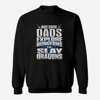 Awesome Dads Explore Dungeons, best christmas gifts for dad Sweat Shirt - Seseable
