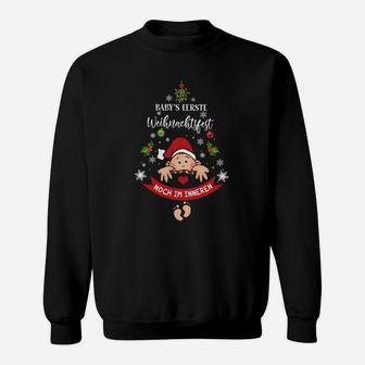 Babys Erstes Weihnachtsfest Noch Im Inneren Sweatshirt - Seseable