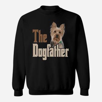 Bageyou The Dogfather Yorkie Apron Dog Dad Kitchen Baking Chef Apron Sweat Shirt - Seseable