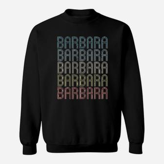 Barbara First Name Vintage Sweat Shirt - Seseable